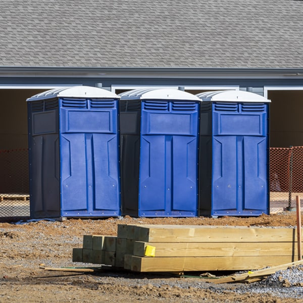 how can i report damages or issues with the portable restrooms during my rental period in Evergreen Montana